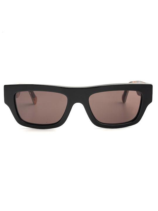 Gucci Sunglasses with Black Plastic Frame and Brown Lens GG1301S 003