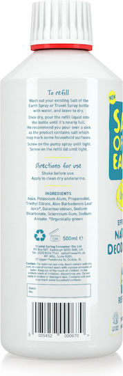 Salt of the Earth Unscented Natural Deodorant Refill Aluminium Free 500ml