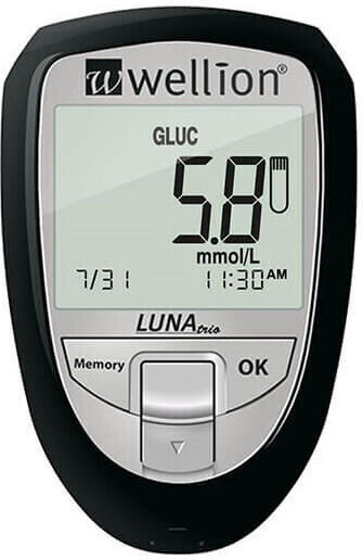 Wellion Luna Trio Glucose Meter Black