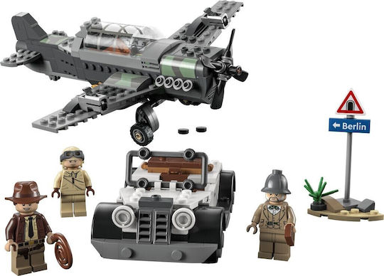 LEGO Indiana Jones Der Letzte Kreuzzug Kämpferflugzeug Verfolgung für 8+ Jahre 387 Stück