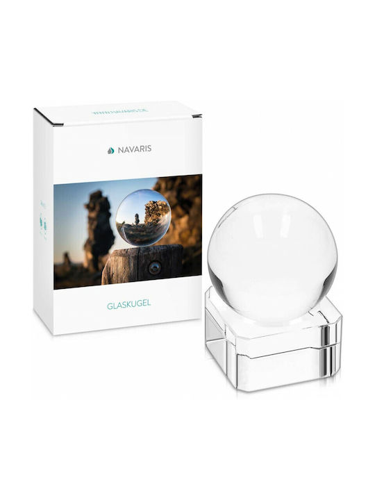 Navaris Διακοσμητικό Χώρου Glass Photo Ball από Κρύσταλλο 6.2x7.3x10.8cm