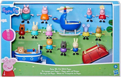 Hasbro Jucărie Miniatură Away we Go Peppa Pig pentru 3+ Ani