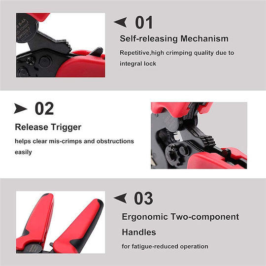 Exdel Tools Self-Adjusting Crimping Pliers Length 180mm