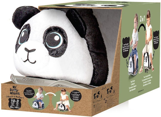 My Buddy Wheels Lauflernhilfe & Schaukel 2 in 1 Panda Schaukelspielzeug mit Rädern Schwarz