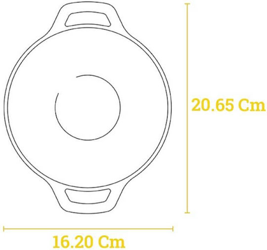 Lodge Wok made of Cast Iron 15.87cm
