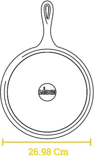 Lodge Crepe Maker made of Cast Iron 26.67cm