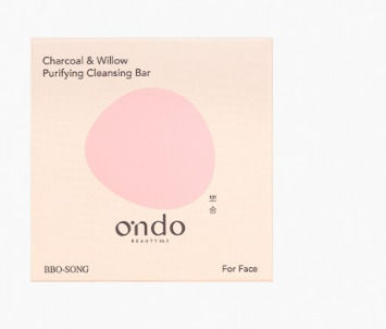 Ondo Beauty 365 Charcoal & Willow Soap Bar Cleansing Face for Acne-Prone Skin 70gr