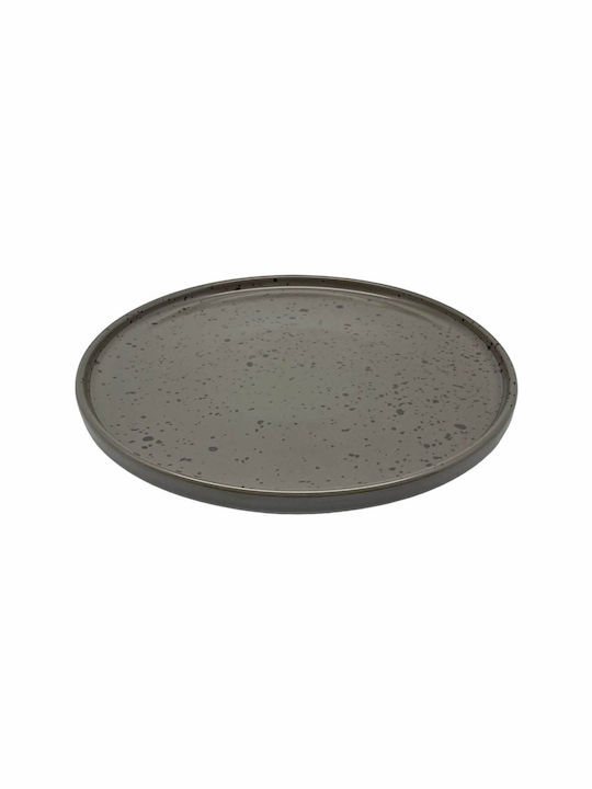 Ankor Teller Untiefe aus Porzellan Gray mit Durchmesser 26.5cm