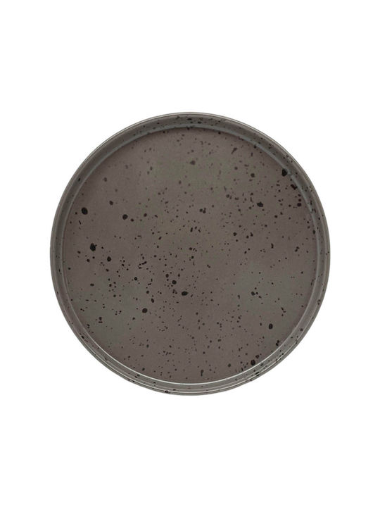 Ankor Teller Untiefe aus Porzellan Gray mit Durchmesser 26.5cm
