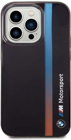 BMW Tricolor Stripe Back Cover Σιλικόνης Μαύρο (iPhone 14 Pro)
