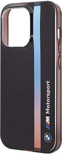 BMW Tricolor Stripe Back Cover Σιλικόνης Μαύρο (iPhone 14 Pro)