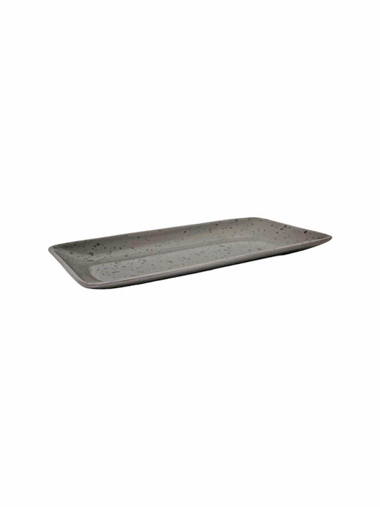 Ankor Platou de Servire Dreptunghiular din Porțelan Gri 21x10.5buc 1buc