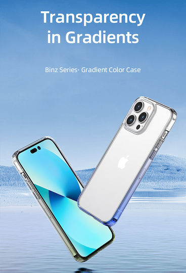 Usams Binz Back Cover Διάφανο Μπλε (iPhone 14 Pro)