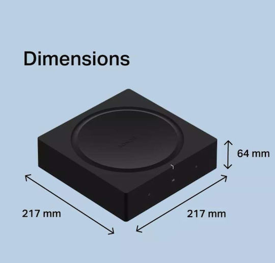 Sonos Amp Ολοκληρωμένος Ενισχυτής Hi-Fi Stereo 125W/8Ω Μαύρος
