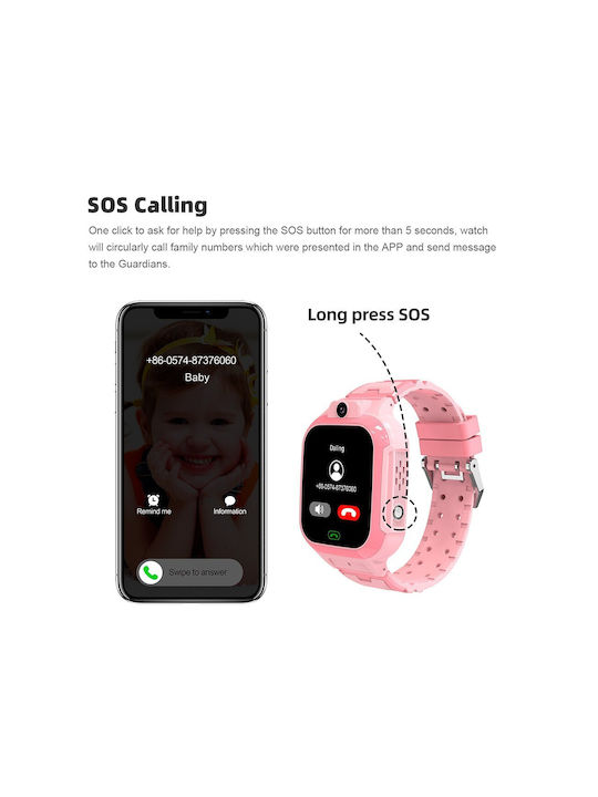 motto4u Kinder-Smartwatch 4G Mit GPS & Kamera Schwarz