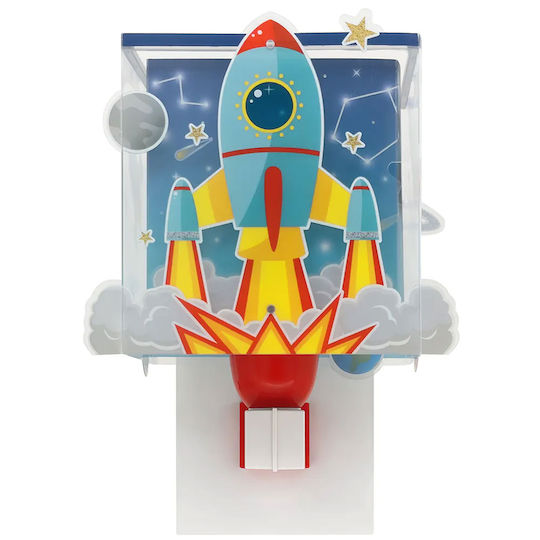 Ango Lumină de perete pentru copii Lumini LED Plastic Rocket