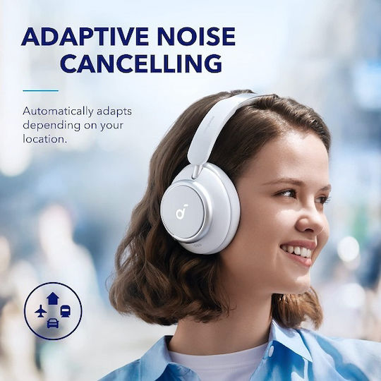 Soundcore by Anker Space Q45 Wireless / Wired Over Ear Headphones with 50 hours of Operation White