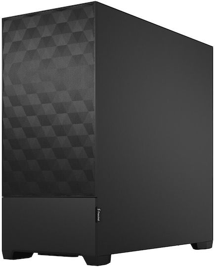 Fractal Design Pop Air Геймърско бюро Мини кула Компютърна кутия със страничен прозорец Black Solid