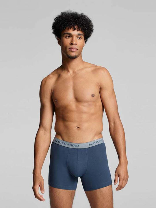 Base Herringbone Ανδρικά Μποξεράκια Grey/Navy 3Pack