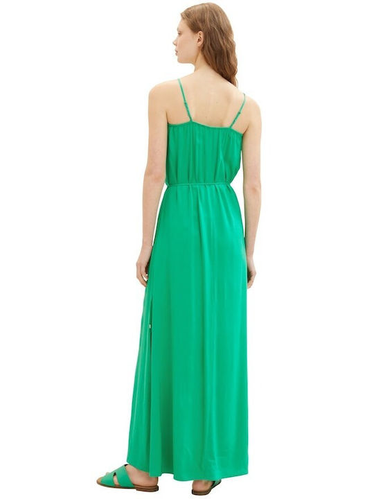 Tom Tailor Καλοκαιρινό Maxi Φόρεμα Πράσινο