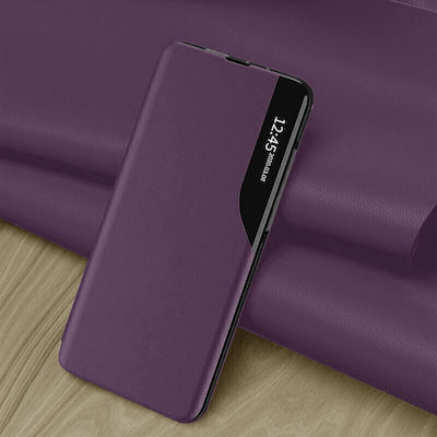 Techsuit eFold Series Synthetic Leather Book Purple (Galaxy S10 Lite)