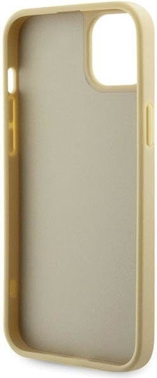 Guess Rhinestones Triangle Back Cover Σιλικόνης Χρυσό (iPhone 14)