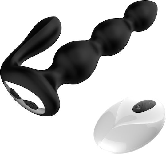Kinksters Πρωκτικές Μπίλιες με Δυνατότητα Ασύρματης Λειτουργίας και Δόνηση Small Μαύρες