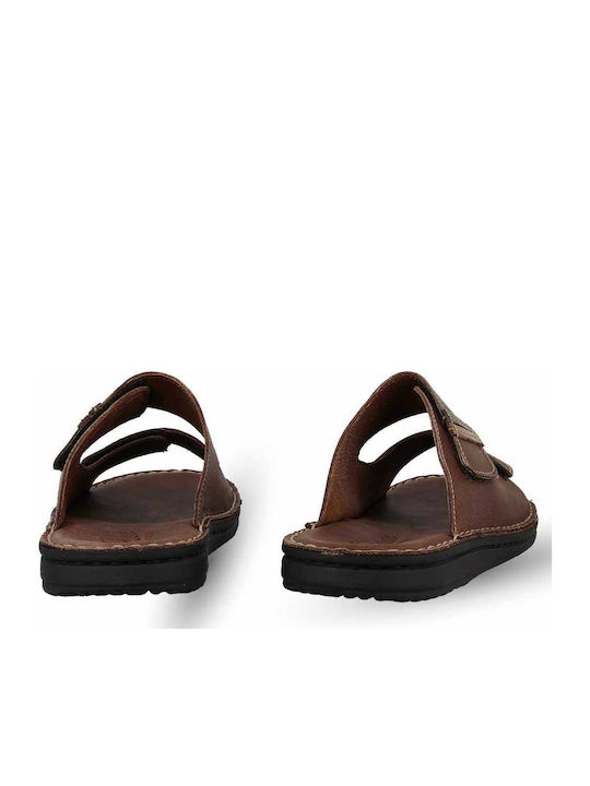 Leder Herrensandalen in Braun Farbe