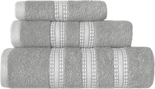 Nef-Nef Homeware Σετ 3τμχ Promise Grey Βάρους 480gr/m² Nef-Nef Homeware Σετ 3τμχ Promise Grey Βάρους 480gr/m²
