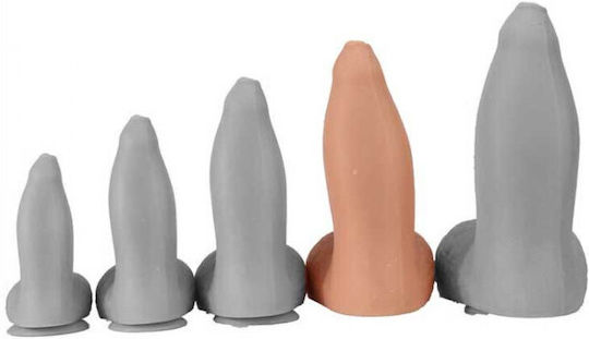 Kinksters Реалистично Дилдо с Тестиси и Със Смукателна Чашка Телесен 24см