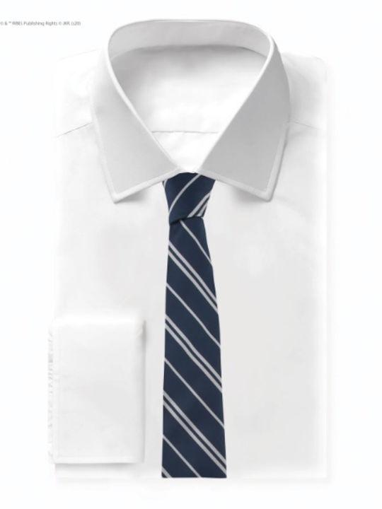Cinereplicas Ravenclaw Ανδρική Γραβάτα Συνθετική με Σχέδια σε Navy Μπλε Χρώμα