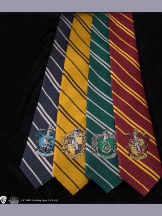Cinereplicas Hufflepuff Cravată pentru Bărbați Sintetic Tipărit în Culorea Galben