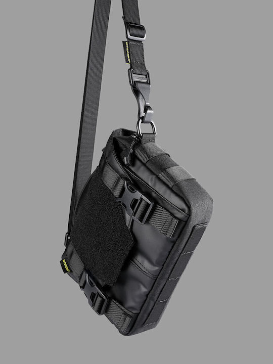 Herren Schulter / Crossbody Tasche Schwarz