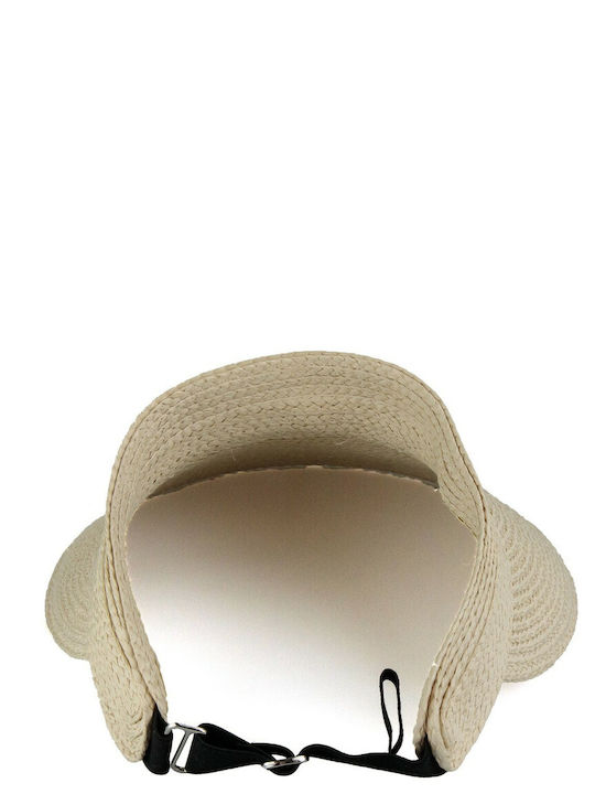 Silia D Wicker Women's Visor Hat Beige