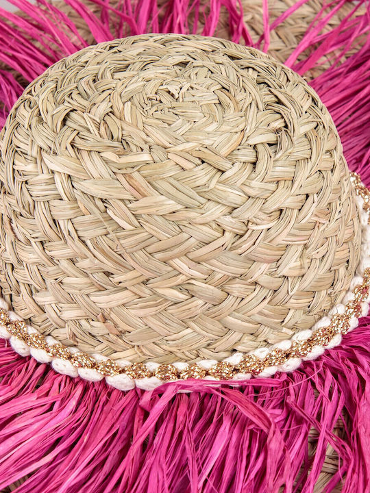Silia D Wicker Women's Floppy Hat Fuchsia