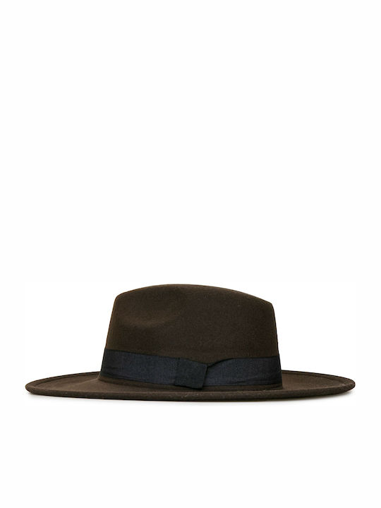 Silia D Fabric Women's Fedora Hat Brown