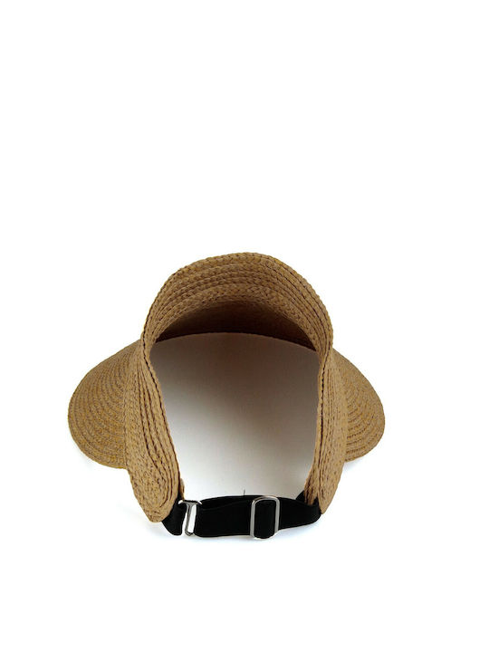 Silia D Wicker Women's Visor Hat Beige