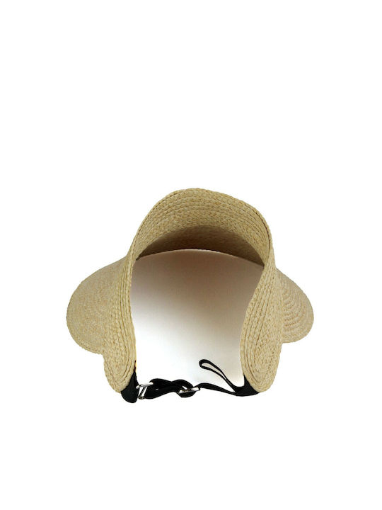 Silia D Wicker Women's Visor Hat Beige