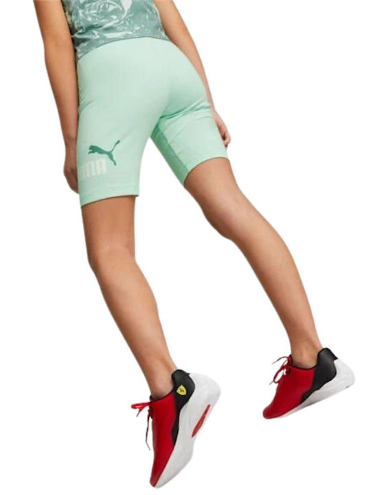 Kinder Leggings Sport Kurz Grün ESS LOGO