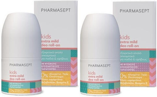 Pharmasept Extra Mild Deo Roll-On Children's Deodorant 50ml 2 Pieces