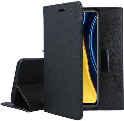 Forcell Fancy Book Piele artificială Negru (Redmi Note 12 Pro+)