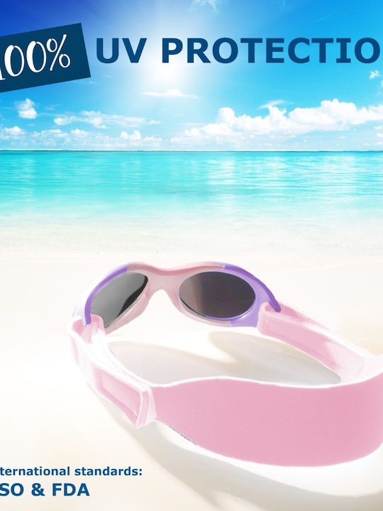 Mausito The Baby Surfer Baby Sunglasses Purple for 0-1 Year