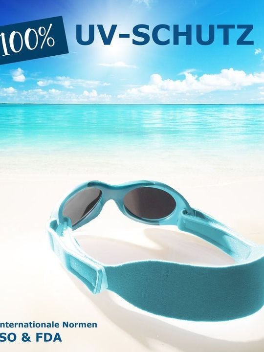 Mausito Baby Surfer Kids Sunglasses Turquoise for 0-1 Year