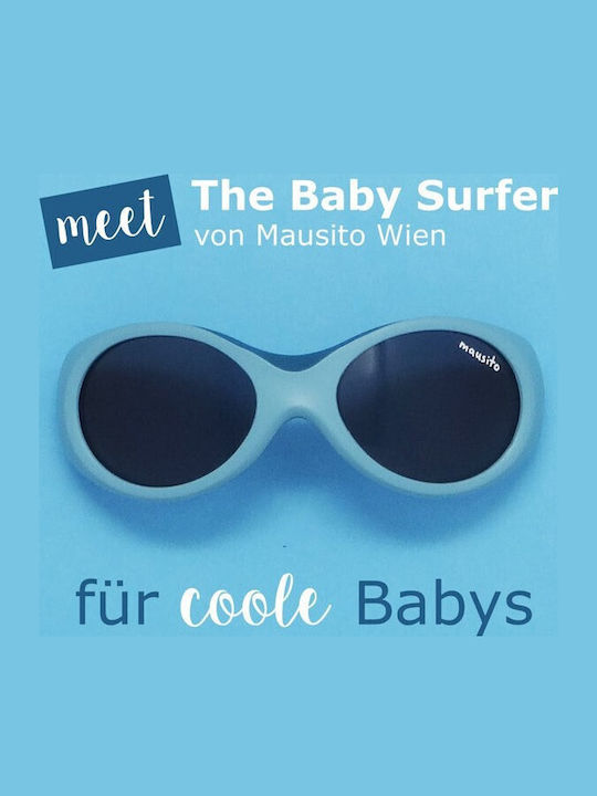 Mausito Baby Surfer Kids Sunglasses Turquoise for 0-1 Year
