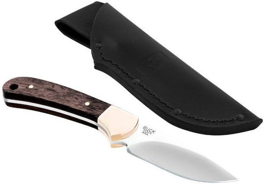 Buck Ranger Skinner Μαχαίρι Μαύρο σε Δερμάτινη Θήκη