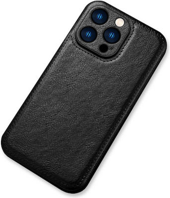 Bodycell Prestige Umschlag Rückseite Leder Schwarz (iPhone 13 Pro Max) BJ-00033