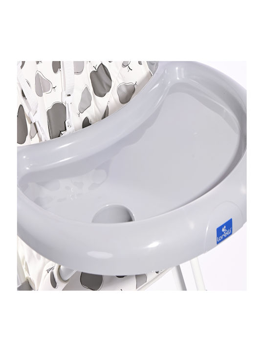 Lorelli Marcel Klappbarer Baby Hochstuhl mit Höhenverstellbar Snow Weiß Koalas