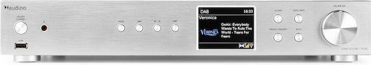 Audizio Adria Επιτραπέζιο Ραδιόφωνο Ρεύματος DAB+ με Bluetooth Ασημί