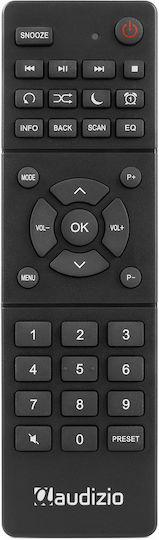 Audizio Adria Επιτραπέζιο Ραδιόφωνο Ρεύματος DAB+ με Bluetooth Ασημί
