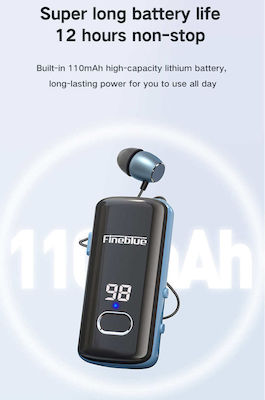 Fineblue F580 In-ear Bluetooth Handsfree Ακουστικό Μαύρο